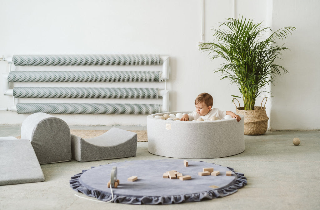 MeowBaby Gray Foam Modular Play Set