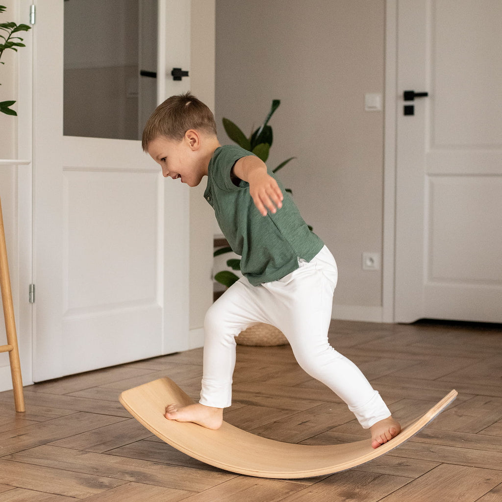 Montessori Balance Board with Felt 80x30 cm MeowBaby