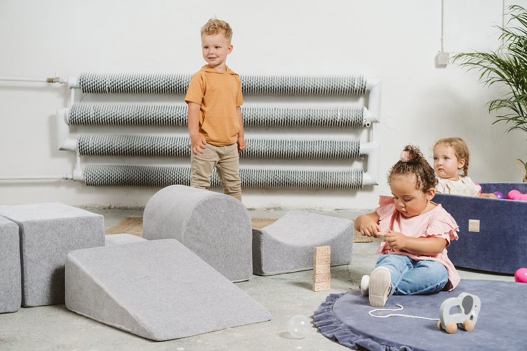 MeowBaby Gray Foam Modular Play Set