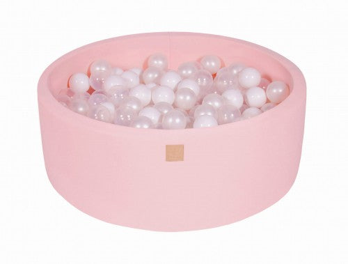 Rose Pool with White, Transparent and Pearl White Balls MeowBaby - My Montessori Bed