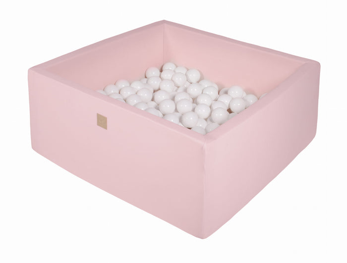 Square Rose Pool with White Balls MeowBaby - My Montessori Bed