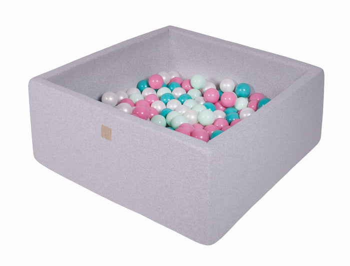 Square Pool with Balls pearl, mint, turquoise, mint and Rose MeowBaby - My Montessori Bed