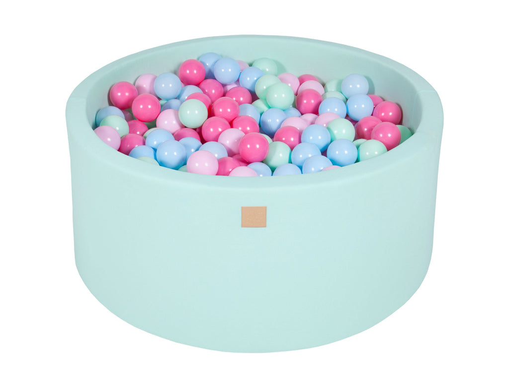 Mint Pool with Baby BallsNavy Bluee, Rose and MeowBaby Mint - My Montessori Bed