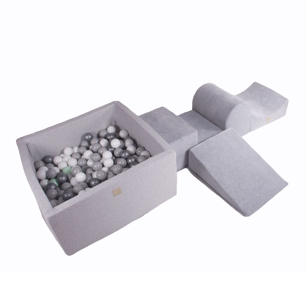 MeowBaby Gray Foam Modular Play Set