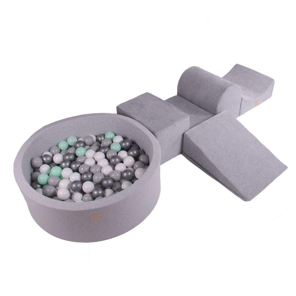 MeowBaby Gray Foam Modular Play Set